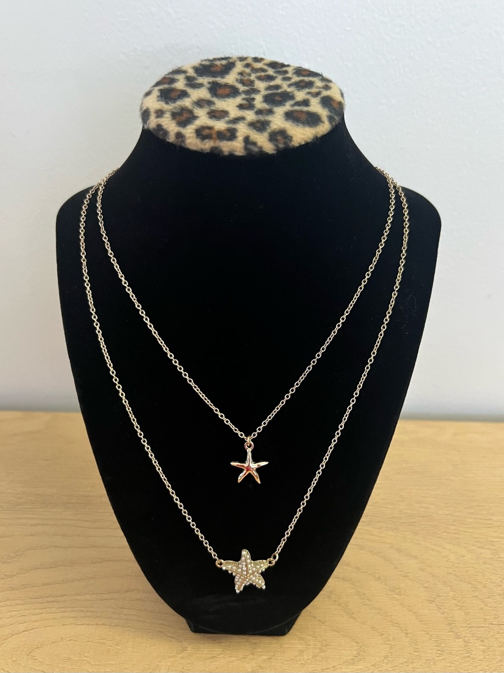 Gold Starfish Double-Layered Boho Necklace